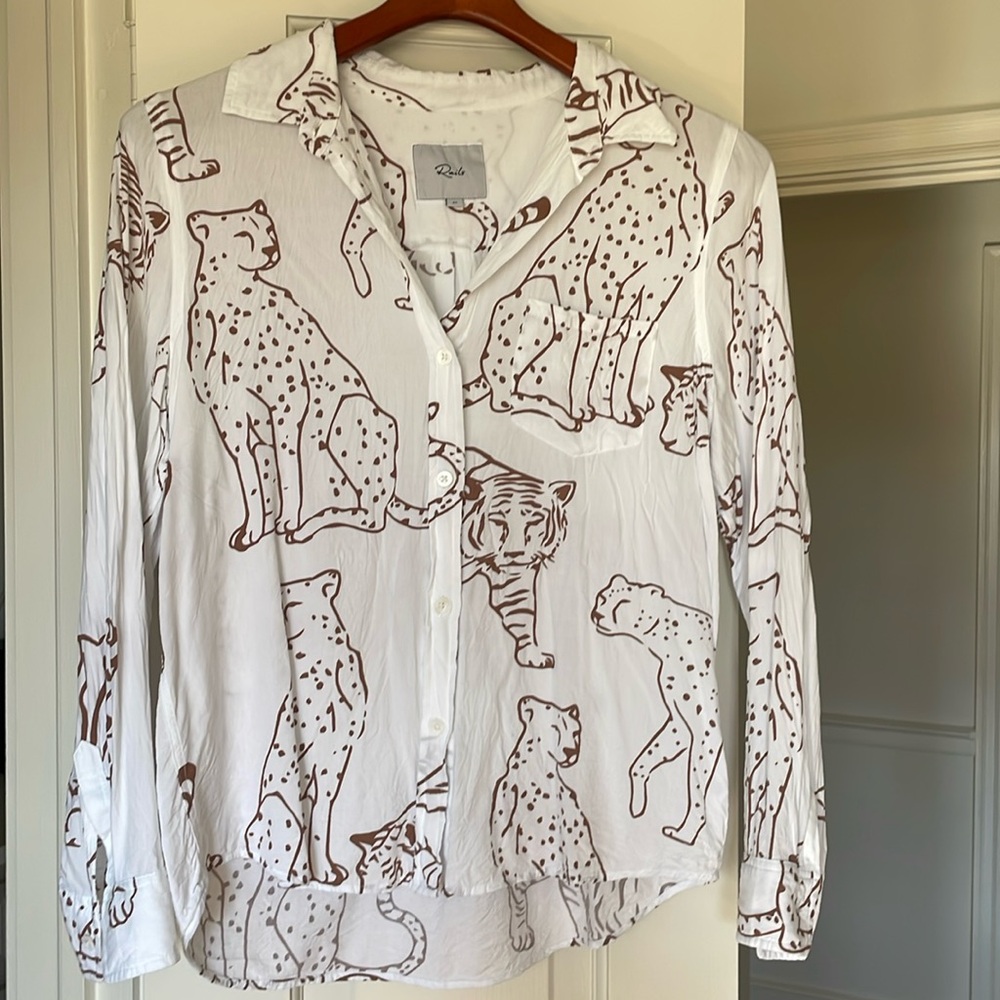 Rails animal print blouse